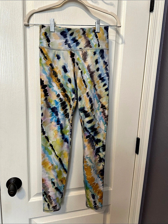 Savvi Pants - Savvi INDI Tie Dye Women’s Leggings Abstract Print Multicolor Medium
